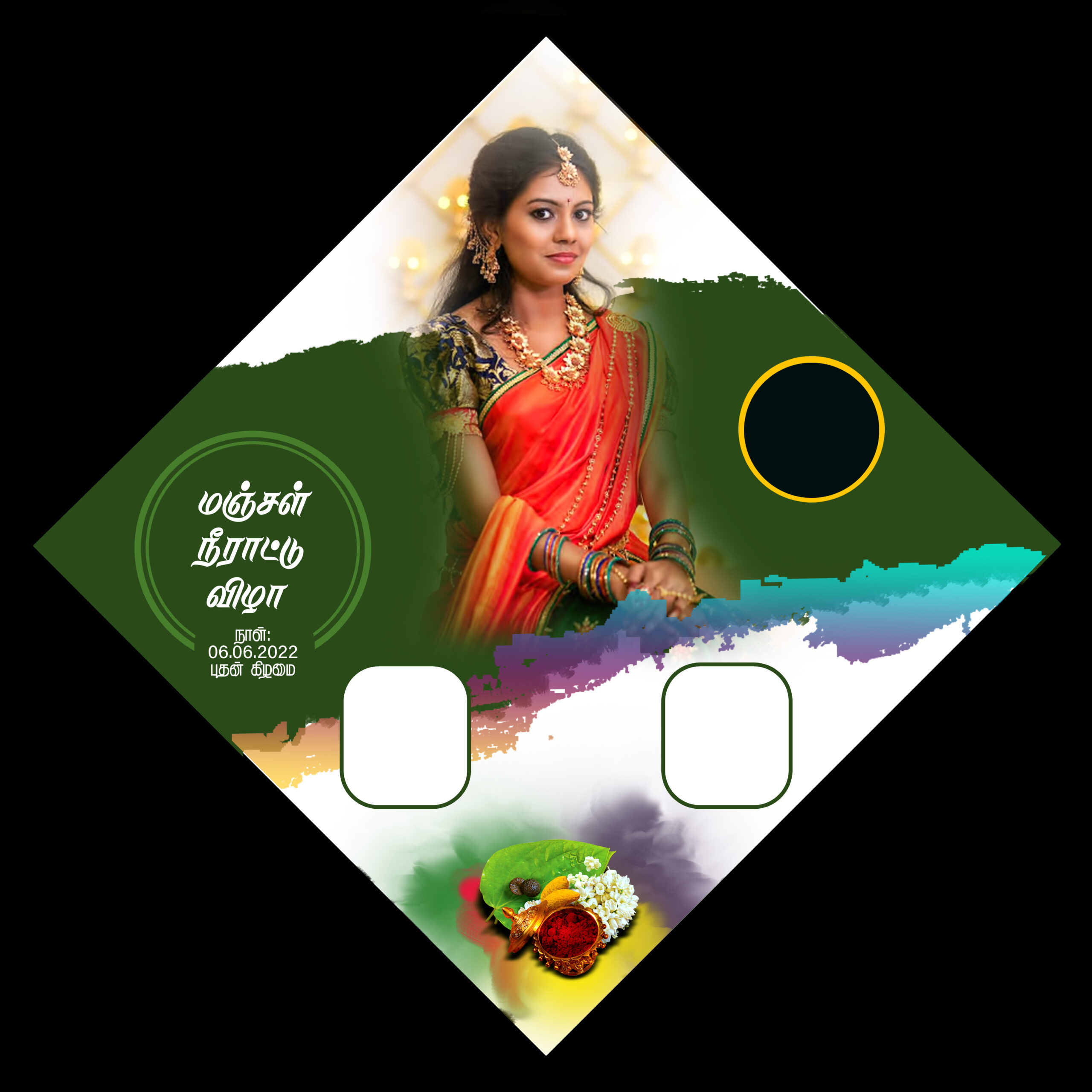 Manjal Neerattu Vizha flex banner PSD template Free Download