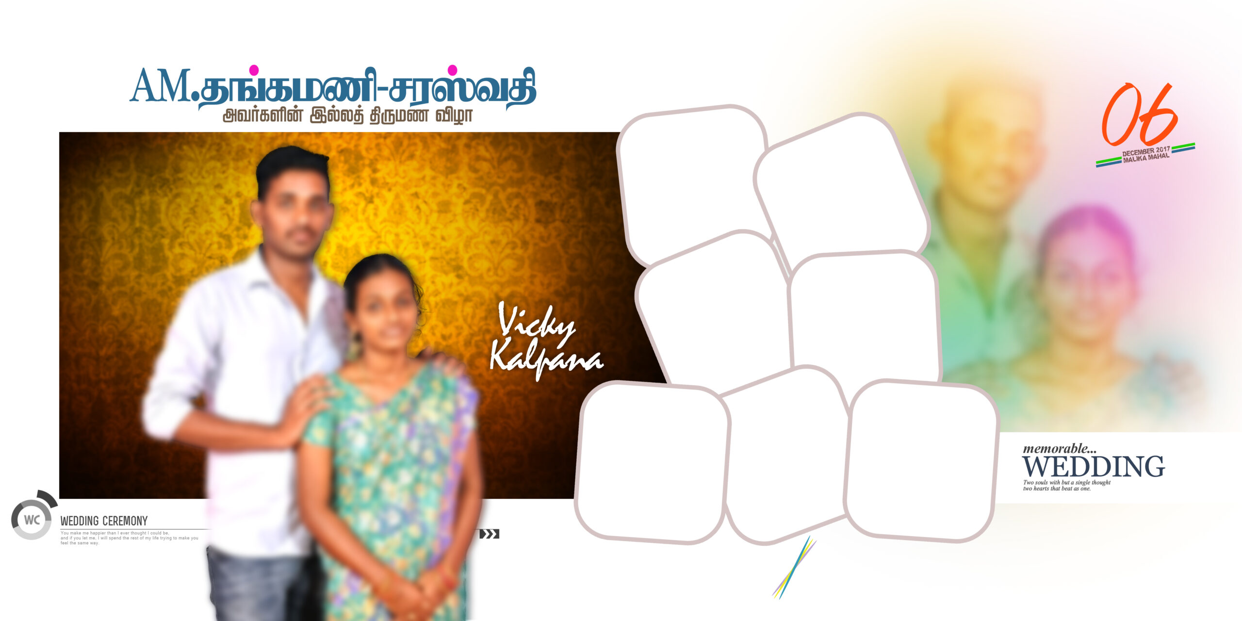 Wedding flex Design Psd Collection kumarannetwork