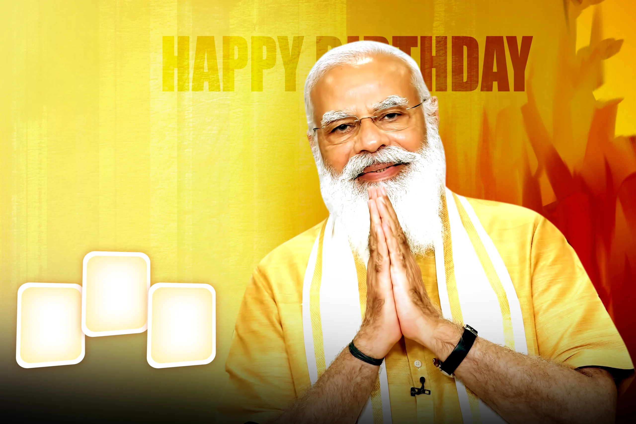 Narendra Modi Birthday Design PSD Free Download