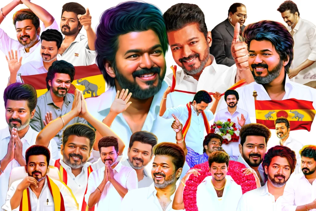 Tvk Vijay Political flag PNG PSD Free download kumaran network