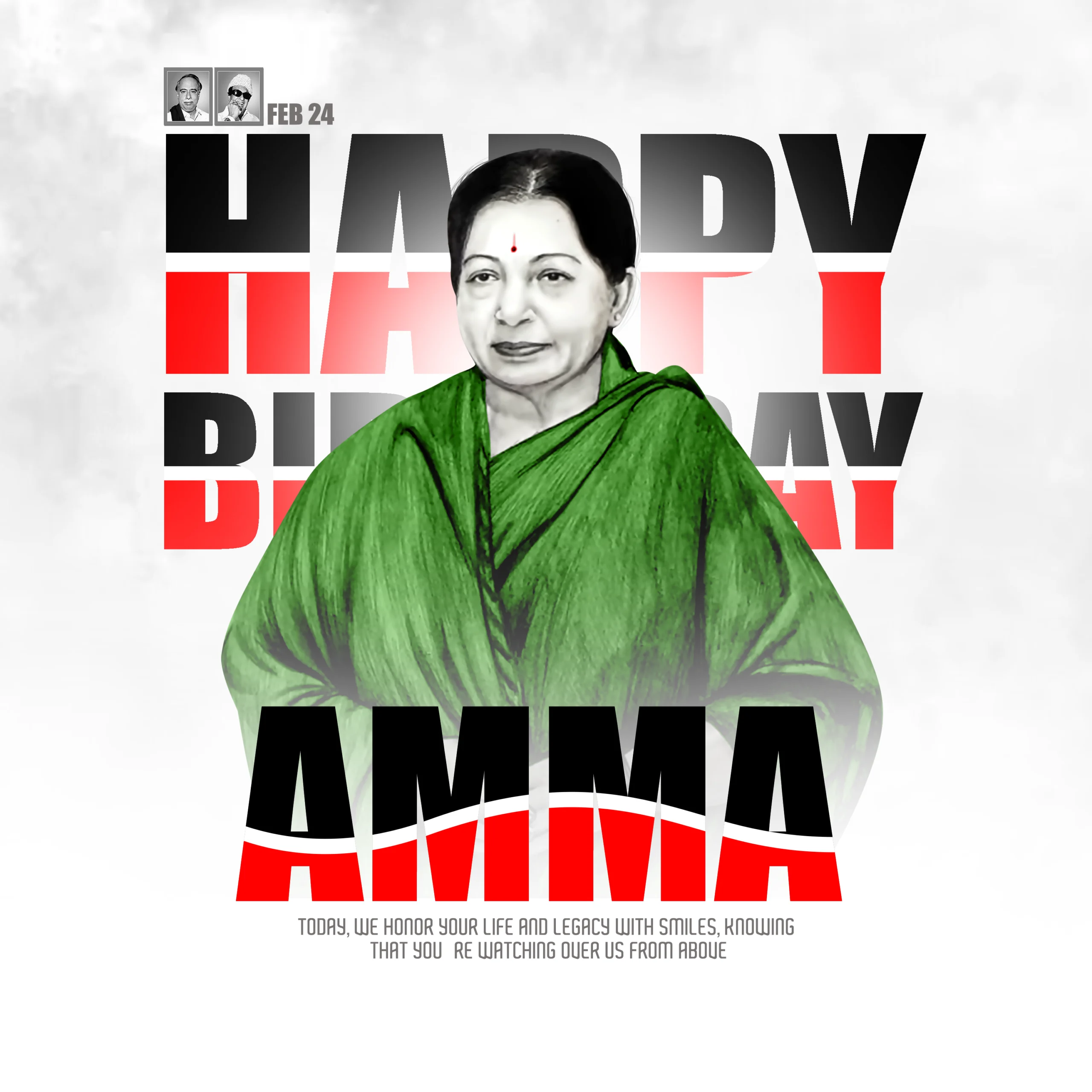 Amma Jayalalitha Birthday Design Psd File Free Download