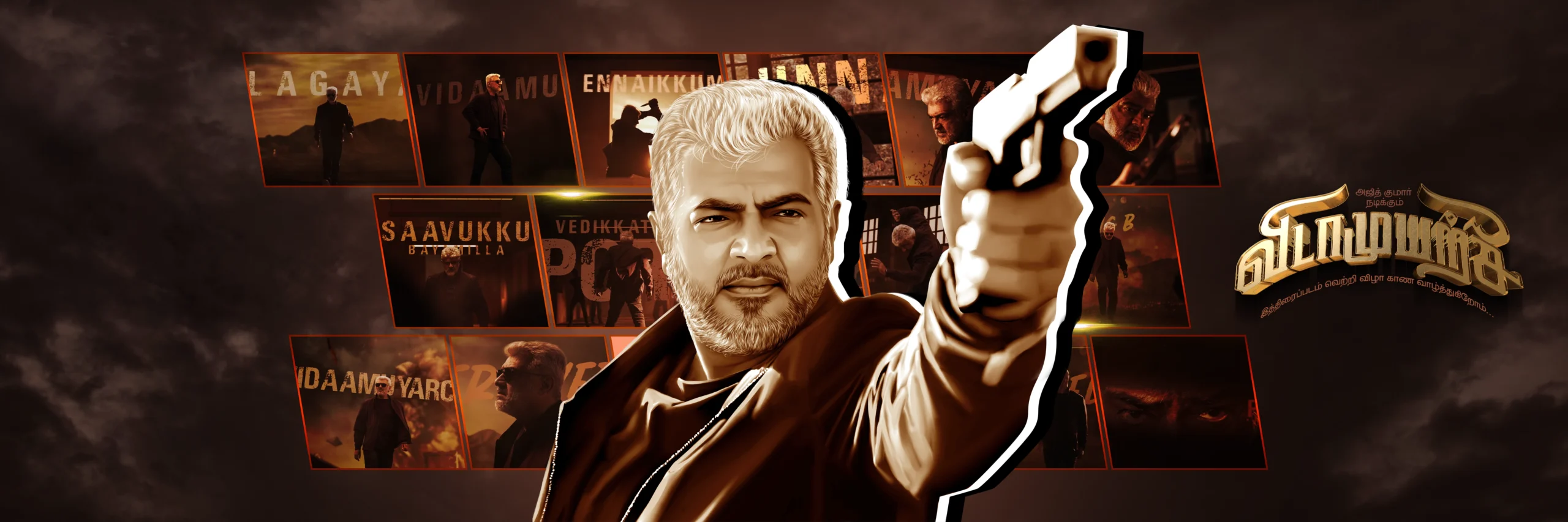 Vidaamuyarchi Ajith Digital Art Png Images Collection